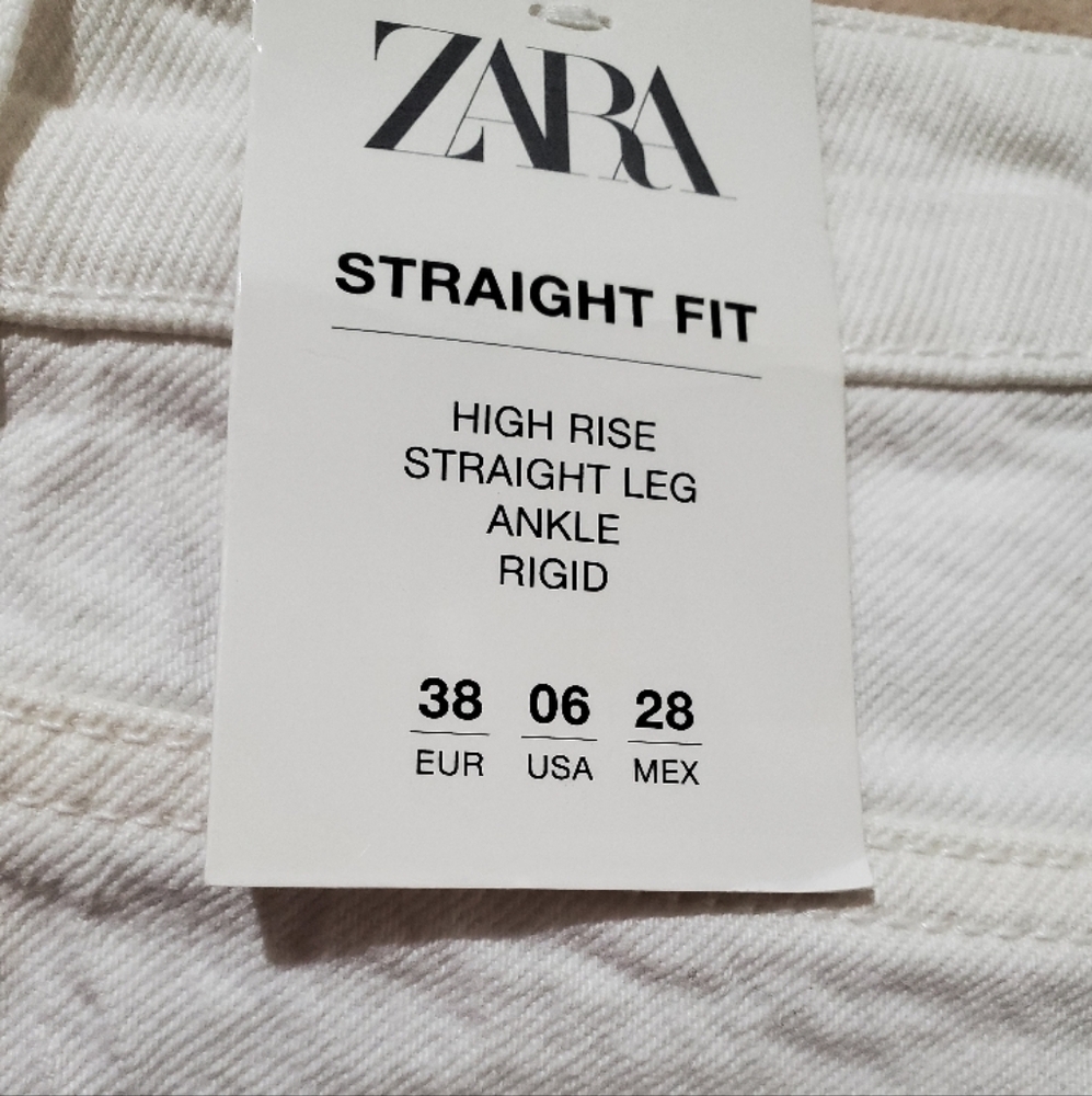 Z1975 HIGH WAIST STRAIGHT LEG JEANS SIZE 6 - Picture 5 of 7